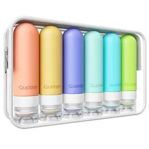 Travel Bottles for Toiletries 6 Pack, Original Patented Leakproof 3 oz Tsa Approved Travel Size Containers, BPA Free Silicone Shampoo and Conditioner Bottles, Camping Essentials Travel Bottles for Toiletries 6 Pack, Original Patented Leakproof 3 oz Tsa Approved Travel Size Containers, BPA Free Silicone Shampoo and Conditioner Bottles, Camping Essentials