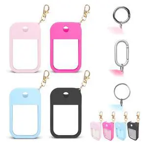 Soft Silicone Case for Touchland Power Mist (1FL. OZ./30 mL), Protective and Stylish Case with Keychain Compatible with Touchland Hand Sanitizer Spray (Pink/Hot Pink/Blue/Black) Soft Silicone Case for Touchland Power Mist (1FL. OZ./30 mL), Protective and Stylish Case with Keychain Compatible with Touchland Hand Sanitizer Spray (Pink/Hot Pink/Blue/Black)