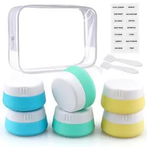 Silicone Travel Jars with Accessories Silicone Travel Jars with Accessories