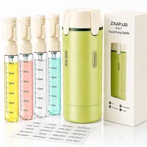4-in-1 Travel Dispenser Bottle, TSA Approved Leakproof Set 4-in-1 Travel Dispenser Bottle, TSA Approved Leakproof Set