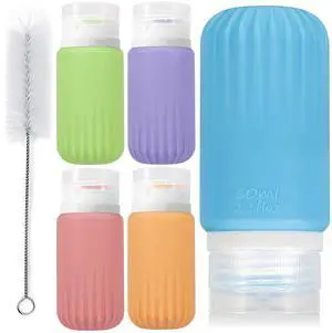 Condiment Squeeze Bottles for Sauce, Silicone 2 OZ Salad Dressing Container To Go, Leakproof Sauce Containers for Lunch Box, Travel Size BPA-Free Dressing Bottle (with cleaning brush) Condiment Squeeze Bottles for Sauce, Silicone 2 OZ Salad Dressing Container To Go, Leakproof Sauce Containers for Lunch Box, Travel Size BPA-Free Dressing Bottle (with cleaning brush)