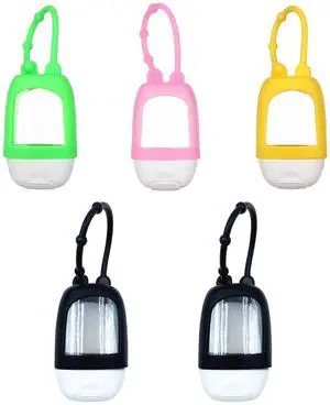 Portable Refillable Travel Bottles, Empty Container with Clip Silicone, 30ml Empty Squeeze Bottle Containers Portable Refillable Travel Bottles, Empty Container with Clip Silicone, 30ml Empty Squeeze Bottle Containers