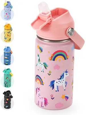 Kids Water Bottle 14oz, Insulated Toddler Water Bottle Stainless Steel Kids Water Bottle 14oz, Insulated Toddler Water Bottle Stainless Steel