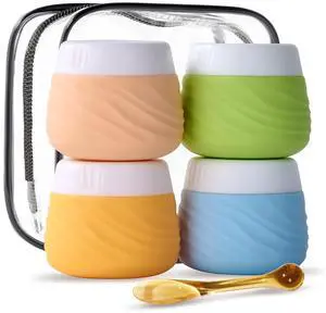 Travel Containers for Toiletries 1 OZ Cosmetic Jar with Lids Travel Containers for Toiletries 1 OZ Cosmetic Jar with Lids