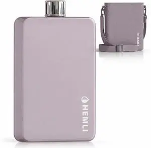 Flat Water Bottle with Carrying Case Thin Square Travel Water Bottle Fits in Purses & Bags Shatterproof BPA-Free Tritan Plastic Leakproof Silicone Seal (Mauve) Flat Water Bottle with Carrying Case Thin Square Travel Water Bottle Fits in Purses & Bags Shatterproof BPA-Free Tritan Plastic Leakproof Silicone Seal (Mauve)