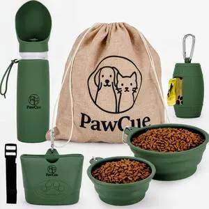 Collapsible Bowls, Water Bottle, Treat Pouch, Waste Bag Holder, Strap & Carry Bag Portable Pet Travel Essentials for Walks, Hiking, Road Trips & Everyday Use Collapsible Bowls, Water Bottle, Treat Pouch, Waste Bag Holder, Strap & Carry Bag Portable Pet Travel Essentials for Walks, Hiking, Road Trips & Everyday Use