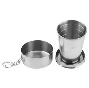 Stainless Steel Collapsible Cup Telescopic,8.5 Oz Six Section (60ml) Stainless Steel Collapsible Cup Telescopic,8.5 Oz Six Section (60ml)