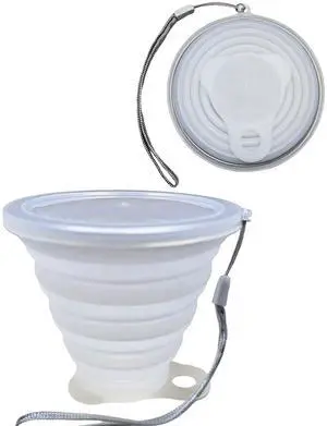 Silicone Collapsible Cups for Camping Travel,Small Portable Backpacking Camping Cup for Outdoor,Reusable Folding Travel Cup,270ml,Graduated(Transparent) Silicone Collapsible Cups for Camping Travel,Small Portable Backpacking Camping Cup for Outdoor,Reusable Folding Travel Cup,270ml,Graduated(Transparent)