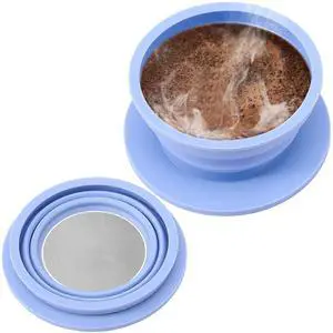 Collapsible Paperless Pour Over Coffee Dripper, Single Cup Travel Pour Over Coffee Maker Camping, Portable Silicone PourOver Coffee Filter with Reusable Metal Mesh Filter (Blue) Collapsible Paperless Pour Over Coffee Dripper, Single Cup Travel Pour Over Coffee Maker Camping, Portable Silicone PourOver Coffee Filter with Reusable Metal Mesh Filter (Blue)