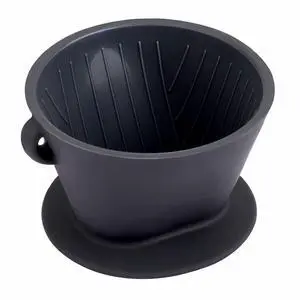 Silicone Pour Over Coffee Dripper, Black Collapsible Coffee Maker Single Cup with Storage Pouch, Camping Pourover Coffee Slow Brewer for Travel, Backpacking Silicone Pour Over Coffee Dripper, Black Collapsible Coffee Maker Single Cup with Storage Pouch, Camping Pourover Coffee Slow Brewer for Travel, Backpacking