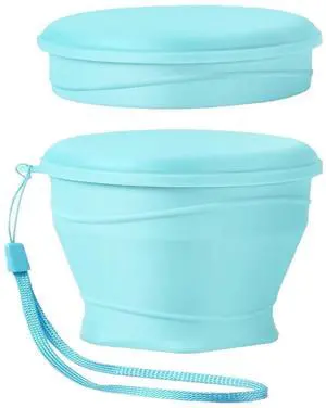 Collapsible Bowl for Camping, Silicone Collapsible Bowl with Lid (Blue, 17.0, ounces) Collapsible Bowl for Camping, Silicone Collapsible Bowl with Lid (Blue, 17.0, ounces)