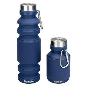 Collapsible Water Bottle, Reuseable BPA Free Silicone Water Bottles Collapsible Water Bottle, Reuseable BPA Free Silicone Water Bottles