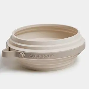 Nomad Large Collapsible Travel Dog Bowl - 4 Cup BPA-Free Silicone for Medium & Large Dogs, Portable, Food & Water, Dishwasher Safe - Sand Nomad Large Collapsible Travel Dog Bowl - 4 Cup BPA-Free Silicone for Medium & Large Dogs, Portable, Food & Water, Dishwasher Safe - Sand