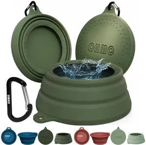 Spill Proof Collapsible Dog Bowl, 24oz Portable Dog Water Bowl Spill Proof Collapsible Dog Bowl, 24oz Portable Dog Water Bowl