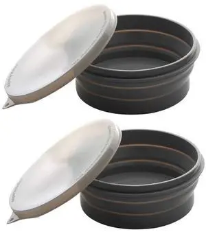 Silicone Collapsible Bowls - Silicone Folding Travel Bowl with Lids - Expandable Food Storage Containers Set - Portable Silicone Collapsible Bowls - Silicone Folding Travel Bowl with Lids - Expandable Food Storage Containers Set - Portable