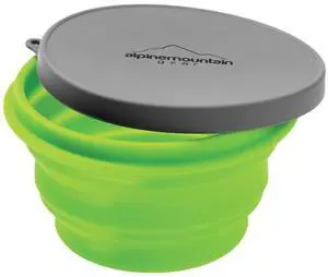 Collapsible Silicone Bowl with Lid for Camping and Backpacking - Camping Dishware Gear Essentials in Small/Medium/Large (Made by Caddis Sports) (Medium (Green)) Collapsible Silicone Bowl with Lid for Camping and Backpacking - Camping Dishware Gear Essentials in Small/Medium/Large (Made by Caddis Sports) (Medium (Green))