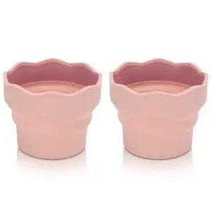 Collapsible Paint Brush Washer, Brush Holder Cleaner Painting Water Cup Portable Silicone Washing Bucket for Watercolor Oil Painting(Pink) Collapsible Paint Brush Washer, Brush Holder Cleaner Painting Water Cup Portable Silicone Washing Bucket for Watercolor Oil Painting(Pink)