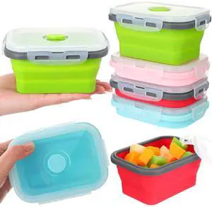 Camping Bowls with Lids Collapsible Silicon Travel Bowls 12 oz Expandable Food Storage Containers Sets Portable Folding for Salad Travel Heat Resistant(Classic Color) Camping Bowls with Lids Collapsible Silicon Travel Bowls 12 oz Expandable Food Storage Containers Sets Portable Folding for Salad Travel Heat Resistant(Classic Color)