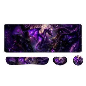 Desk Pad and Keyboard Wrist Rest, Large Mouse Pad + Keyboard Pad+Mouse Wrist Support, Non-Slip Desk Mat Protector for Office, Home 31.5×11.8 Inches Anime Dragon Desk Pad and Keyboard Wrist Rest, Large Mouse Pad + Keyboard Pad+Mouse Wrist Support, Non-Slip Desk Mat Protector for Office, Home 31.5×11.8 Inches Anime Dragon