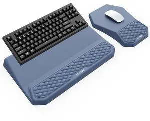 Ergonomic Keyboard Stand with Wrist Rest & Mouse Pad Set, Blue Ergonomic Keyboard Stand with Wrist Rest & Mouse Pad Set, Blue