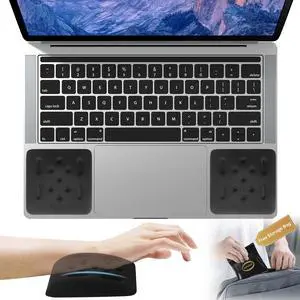 Upgraded Wrist Rest for Laptop, Ergonomic Memory Foam Laptop Wrist Pads for Computer Keyboard, Wrist Support Cushion for Typing (Black) Upgraded Wrist Rest for Laptop, Ergonomic Memory Foam Laptop Wrist Pads for Computer Keyboard, Wrist Support Cushion for Typing (Black)