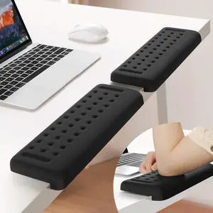 Desk Elbow Pad for Desk, 2-Pack Elbow Rest, Black Desk Elbow Pad for Desk, 2-Pack Elbow Rest, Black