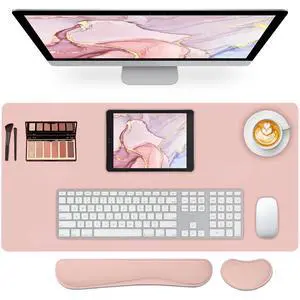 Desk Mat Set,3-in-1 Mouse Pad with Wrist Rest and Keyboard Pad Desk Mat Set,3-in-1 Mouse Pad with Wrist Rest and Keyboard Pad