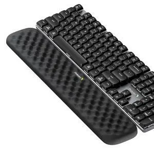Ergonomic Wrist Rest for Keyboard with Lycra Surface, Black Ergonomic Wrist Rest for Keyboard with Lycra Surface, Black
