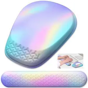 Ergonomic Mouse Pad with Wrist Rest, Memory Foam Support for Office Ergonomic Mouse Pad with Wrist Rest, Memory Foam Support for Office