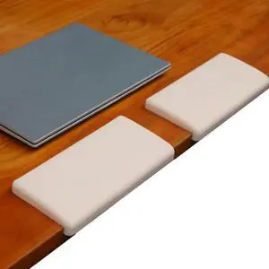 Desk Edge Cushion Silicone LShaped Edge Rest, 2Piece Set, Ergonomic Support for Palm, Wrist & Forearm, Fits LShaped & Straight Desks (Warm Ivory) Desk Edge Cushion Silicone LShaped Edge Rest, 2Piece Set, Ergonomic Support for Palm, Wrist & Forearm, Fits LShaped & Straight Desks (Warm Ivory)