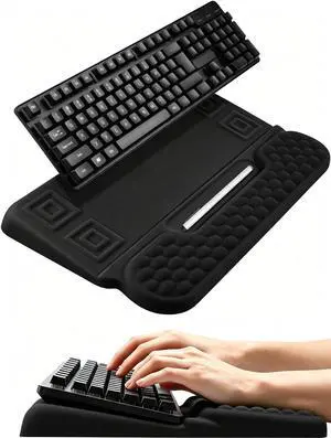 Wrist Rest with Keyboard Stand,Ergonomic Memory Foam Wrist Support Wrist Rest with Keyboard Stand,Ergonomic Memory Foam Wrist Support
