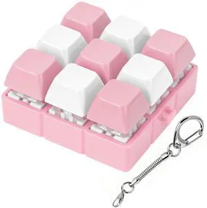 Creamy Keyboard Fidget Toy, Fidget Clicker Keyboard Fidget Keychain, Button Fidget Gifts for Adults to Relieve Stress and Pass Time (9-in-1 G) Creamy Keyboard Fidget Toy, Fidget Clicker Keyboard Fidget Keychain, Button Fidget Gifts for Adults to Relieve Stress and Pass Time (9-in-1 G)