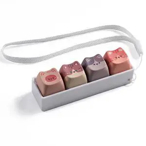 Keyboard Fidget Toy, Cute Cat Keyboard Clicker Fidget Keychain Keyboard Fidget Toy, Cute Cat Keyboard Clicker Fidget Keychain