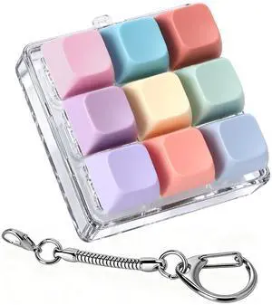 Keyboard Fidget Toy, Fidget Clicker Keyboard Fidget Keychain, Button Fidget Gifts for Adults to Relieve Stress and Pass Time (Style C) Keyboard Fidget Toy, Fidget Clicker Keyboard Fidget Keychain, Button Fidget Gifts for Adults to Relieve Stress and Pass Time (Style C)