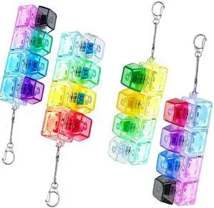Keyboard Fidget Keychain, Keyboard with Lights Clicker Fidget Stress Relief Keyboard, Fidget Clicker Gifts for Kids Keyboard Fidget Keychain, Keyboard with Lights Clicker Fidget Stress Relief Keyboard, Fidget Clicker Gifts for Kids