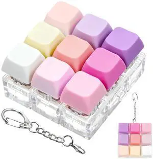 Keyboard Fidget Toy, Clicker Fidget Toy with Keychain Keyboard Fidget Toy, Clicker Fidget Toy with Keychain