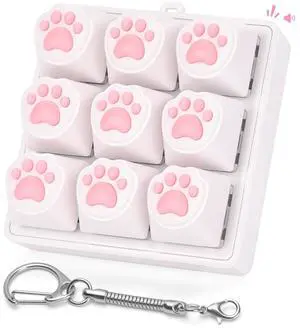 Cat Paw Keyboard Fidget Toys for Adults Clicky Keycap Keychain Cat Paw Keyboard Fidget Toys for Adults Clicky Keycap Keychain