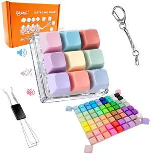 Keyboard Fidget Toy, Clicky, Creamy & Silent Key Sounds, 84 Keycaps Keyboard Fidget Toy, Clicky, Creamy & Silent Key Sounds, 84 Keycaps