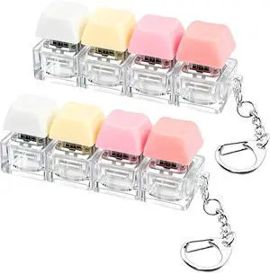2 PCS Keyboard Fidget Toy, Keyboard Fidget Keychain 4-in-1 Keyboard Decompression Button Finger Clicker Toys, Button Stress Relief Fidget Gifts to Relief Stress (Fours Colors-Pink Yellow White) 2 PCS Keyboard Fidget Toy, Keyboard Fidget Keychain 4-in-1 Keyboard Decompression Button Finger Clicker Toys, Button Stress Relief Fidget Gifts to Relief Stress (Fours Colors-Pink Yellow White)