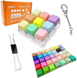 Clicky Keyboard Fidget Toy, 44 Keycaps for Custom Color Mixes Clicky Keyboard Fidget Toy, 44 Keycaps for Custom Color Mixes