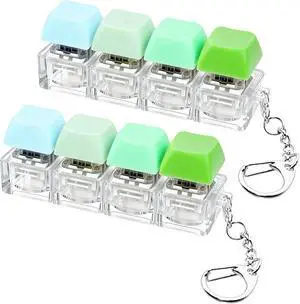 2 PCS Keyboard Fidget Toy, Keyboard Fidget Keychain 4-in-1 Keyboard Decompression Button Finger Clicker Toys, Button Stress Relief Fidget Gifts to Relief Stress (Fours Colors-Green) 2 PCS Keyboard Fidget Toy, Keyboard Fidget Keychain 4-in-1 Keyboard Decompression Button Finger Clicker Toys, Button Stress Relief Fidget Gifts to Relief Stress (Fours Colors-Green)