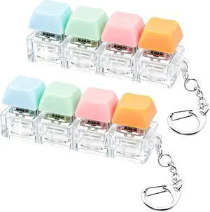 2 PCS Keyboard Fidget Toy, Keyboard Fidget Keychain 4-in-1 Keyboard Decompression Button Finger Clicker Toys, Button Stress Relief Fidget Gifts to Relief Stress (Fours- Pink Orange Blue) 2 PCS Keyboard Fidget Toy, Keyboard Fidget Keychain 4-in-1 Keyboard Decompression Button Finger Clicker Toys, Button Stress Relief Fidget Gifts to Relief Stress (Fours- Pink Orange Blue)