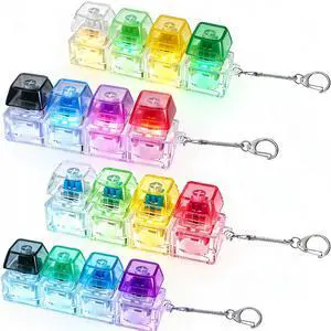 4 Packs Keyboard Fidget Keychain, Keyboard with Lights Clicker Fidget Stress Relief Keyboard, Fidget Clicker Gifts for Kids Easter Christmas 4 Packs Keyboard Fidget Keychain, Keyboard with Lights Clicker Fidget Stress Relief Keyboard, Fidget Clicker Gifts for Kids Easter Christmas