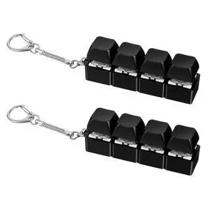 Keyboard Fidget Toys Fidget Clicker, Keyboard Four-Button Clicker Keychain Button ADHD Stress Relief Gifts Sensory Toy for Adult Boost Focus Pass The Time Keyboard Fidget Toys Fidget Clicker, Keyboard Four-Button Clicker Keychain Button ADHD Stress Relief Gifts Sensory Toy for Adult Boost Focus Pass The Time