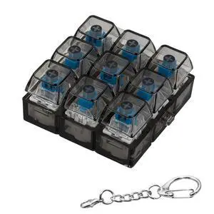 Keyboard Fidget Toy, Keyboard Fidget Keychain 9-in-1 Keyboard Decompression Button Finger Clicker Toys Stress Relief Fidget Gifts (Black) Keyboard Fidget Toy, Keyboard Fidget Keychain 9-in-1 Keyboard Decompression Button Finger Clicker Toys Stress Relief Fidget Gifts (Black)