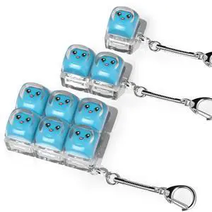Keyboard Fidget Toy,Clicker Fidget Keychain (Blue) Keyboard Fidget Toy,Clicker Fidget Keychain (Blue)