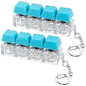 2 Pcs Keyboard Fidget Toy, Keyboard Fidget Keychain 4-in-1 Keyboard Decompression Button Finger Clicker Toys, Button Stress Relief Fidget Gifts for Adult to Relief Stress (Blue) 2 Pcs Keyboard Fidget Toy, Keyboard Fidget Keychain 4-in-1 Keyboard Decompression Button Finger Clicker Toys, Button Stress Relief Fidget Gifts for Adult to Relief Stress (Blue)