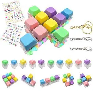 Keyboard Fidget Toy, 10 Connectable RGB Light-Up Keys Keyboard Fidget Toy, 10 Connectable RGB Light-Up Keys