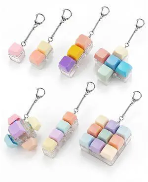 Fidget Keyboard Keychain, Desktop Mini Portable Mechanical Unzip Key Keycap Clicker for Anxiety Stress Relief Fidget Keyboard Keychain, Desktop Mini Portable Mechanical Unzip Key Keycap Clicker for Anxiety Stress Relief