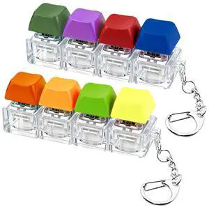2 PCS Keyboard Fidget Toy, Keyboard Fidget Keychain 4-in-1 Keyboard Decompression Button Finger Clicker Toys, Keychain Button Stress Relief Fidget Gifts to Relief Stress (Bright) 2 PCS Keyboard Fidget Toy, Keyboard Fidget Keychain 4-in-1 Keyboard Decompression Button Finger Clicker Toys, Keychain Button Stress Relief Fidget Gifts to Relief Stress (Bright)